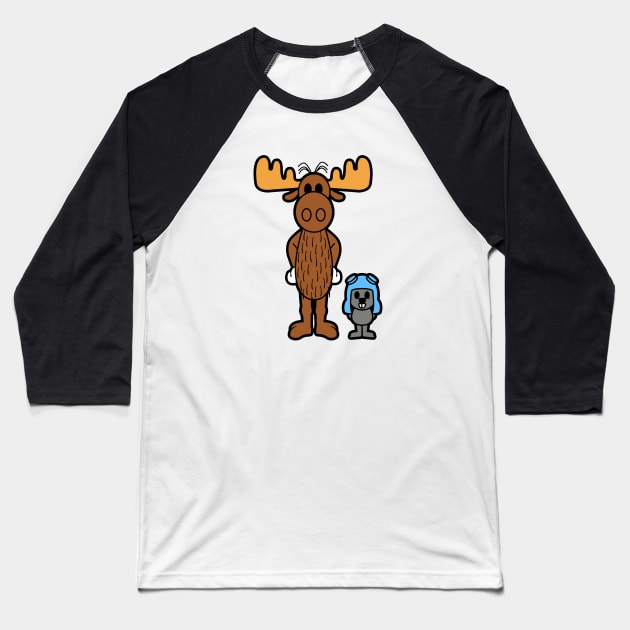 animated adventure Baseball T-Shirt by Travis Brown